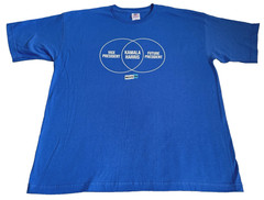 Bayside Unisex XL Kamala Harris T-Shirt Preshrunk Cotton Blue Move On President