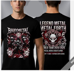 Hot!! Babymetal World Tour 2025 2026 Legend Metal Forth On Jan 11 2026 Tshirt