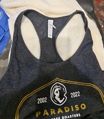 Paradiso Signature Coffee Roasters Coffee, Racer Back Tank Top Medium