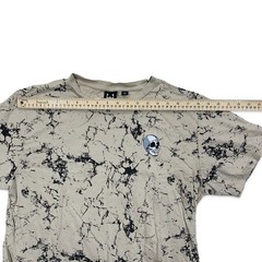 WXYZ Size XL Men’s Short Sleeve Shirt Skull Crystal Wash Tie Dye Beige