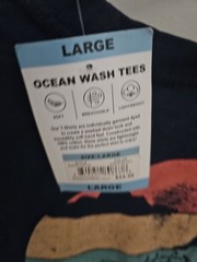 NWT Men’s Reel Life Navy Blue T-shirt Size L