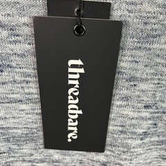 Threadbare Knitted Short Sleeve Tee Gargrave Men’s Size L Fits M Charcoal NWT