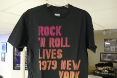 Men’s Vintage 1979 Mossimo Rock & Roll Short Sleeve T-Shirt Black Med Athletic