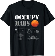 Occupy Mars Starship Rocket T-Shirt