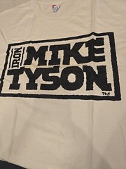 Vintage IRON Mike Tyson RETIRED SINGLE STITCH Shirt DEAD STOCK Other Side XL