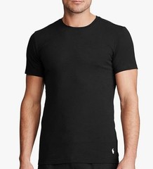 3 PACK POLO RALPH LAUREN STRETCH SLIM FIT COTTON GRAY BEIGE CREW NECK T SHIRTS