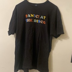 Distressed Panic at the Disco T-Shirt Xl (XG) Tultex. Metal Rock 2 Sided
