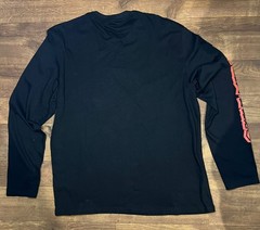 Super Mario Long Sleeve T-Shirt Nintendo Graphic Tee Black Size L Men