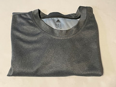 Adidas Climacool shirt mens XL short sleeve gray