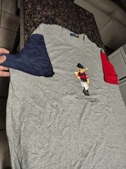 Polo Ralph Lauren Polo Player Bear T-Shirt Gray Big & Tall Men’s Size 4XB