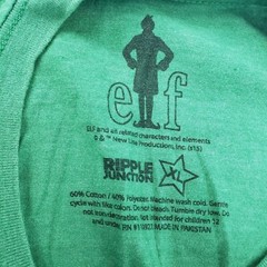Christmas Elf Movie Adult Will Ferrell Buddy T-Shirt Size XL Green OMG! SANTA!