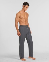 Mens Sweatpants Cotton Yoga Casual Jersey Open Bottom Straight Zipper Pockets