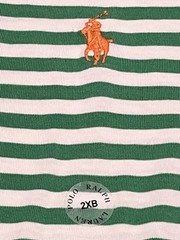 Polo Ralph Lauren T-Shirt Men’s 2XB Striped Short Sleeve Green White Pony NWT