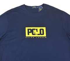 Polo Ralph Lauren TShirt Navy with Yellow Pony Logo XLT XL Tall NWT
