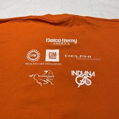 Vintage 90s Single Stitch T-Shirt Men’s XL 1997 GM Marathon Run Orange USA Made