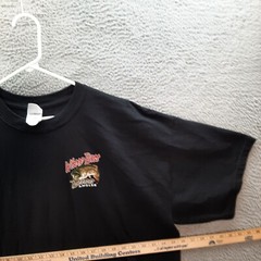 Gildan Shirt Adult 2XL XXL Black Large Mouth Bass Fishing Outdoors Sportsman