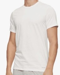 3 CALVIN KLEIN SLIM FIT BLACK WHITE CREWS S M L XL COTTON T-SHIRTS UNDERSHIRTS