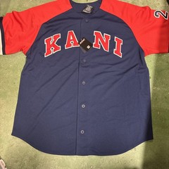 Vintage 90s Karl Kani endurance jersey NEW!! Red N Navy