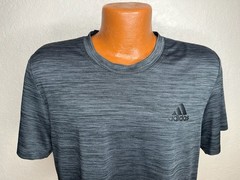 Men’s Adidas ClimaLite S/S Athletic T-Shirt Large L – Dark Gray – Polyester