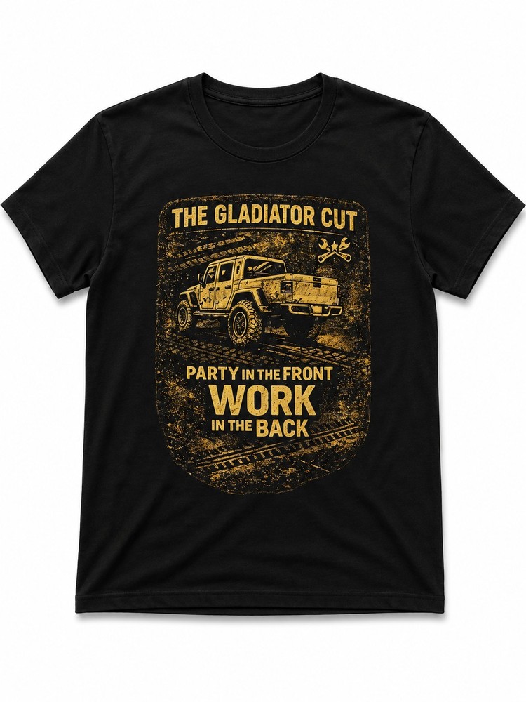 Black Light weight Crew Neck Short Sleeve T-Shirt M Gladiator Cut