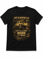 Black Light weight Crew Neck Short Sleeve T-Shirt M Gladiator Cut