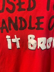 VTG Fruit of the Loom Used to Have a Handle on Life but it Broke Off Large Shirt
