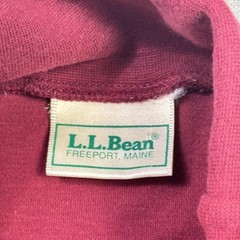 L.L. Bean T-Shirt Mens M Red Long Sleeve Turtleneck Lightweight Jersey