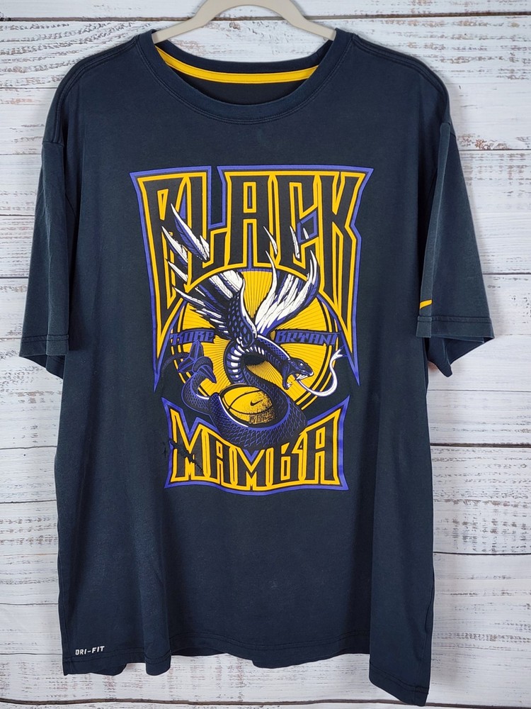 Nike Kobe Bryant Black Mamba T Shirt Mens Sz 2XL Venomenon Kobe Dri Fit NBA