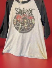 Vintage Rare Slipknot Large Metal Band Iowa Shirt USA 🇺🇸3/4 Sleeve Very Worn