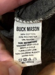 Buck Mason Short Sleeve Crew Neck Slub Tee Shirt Men’s Medium