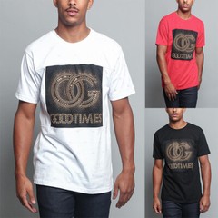 Victorious Men’s Good Times Stone Print T-shirts Tee TS7256EY