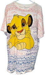 Disney The Lion King Simba Tribal All Over Print Double Sided One Size Vintage