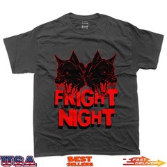Fright Night Double Hellhound Horror Art T-Shirt