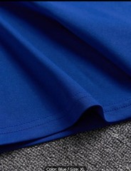 Men’s Novelty T Shirt Street Wear Urban Fashion Trend New Blue XL Short Sleeve