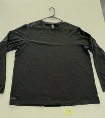 Athletic Works DriWorks Basic T-Shirt Mens XL Black Long Sleeve Crew Neck Tee