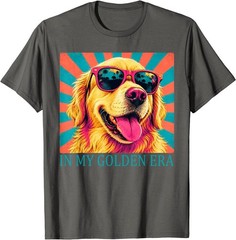 Funny in My Golden Retriever Era Cool Dog Mom Graphic T-Shirt