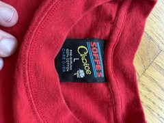 Choice Basics Men’s USMC Embroidered Red T-Shirt L Crew Neck vintage USA