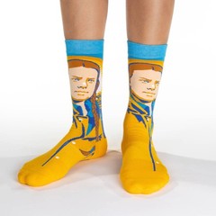 Men’s Famous and Historical People Socks Adult Novelty Dress Socks Crew Cut