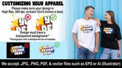 Custom Design Personalized T-shirt With Your Logo Short Sleeve Tee