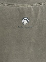 Life Is Good Long Sleeve Fisherman, Camping, Outdoors Shirt. Olive Green XXL