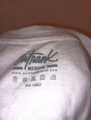 Outrank On My Bag Men’s Medium White Short Sleeve T-Shirt.