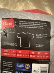 NEW Hanes 5 Pack Crew Neck Cotton Blend T Shirts Gray Men’s Size XL 46″-48″
