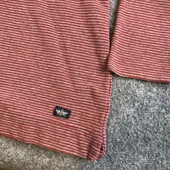 Dockers Levis Shirt Men Large Red Blue Striped Y2K Skate Surf Vintage Boxy Baggy