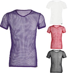 US Mens T-Shirt Fitness Clubwear Workout Vest Sexy Tops Sleepwear Blouse Summer