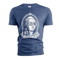 Men’s funny George Washington USA number 1 T-shirt Fourth july funny tee gift