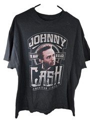 Johnny Cash T-Shirt Men’s Size XL The Man In Black Rock Country Music Artist Tee