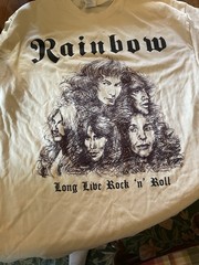 Rainbow long live T shirt hard rock dio blackmore deep purple whitesnake