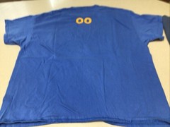 2 XXL “NOVESKE CHAINSAW” Tshirts, Blue, Gilden Shirts, Blue