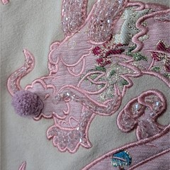 Rare Premium Quality Shell Pink Dragon Short Sleeve Sweatshirt New Year 2024
