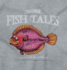 Gill McFinns Fishing Gift Cartoon Fisherman Crewneck T Shirt Tee Men or Women